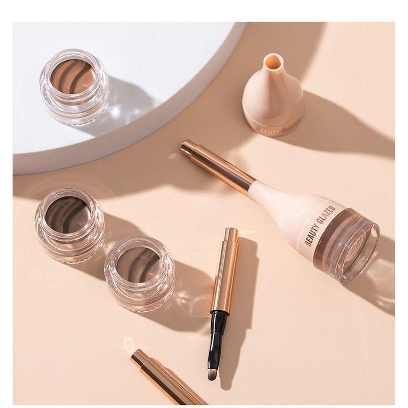BEAUTY GLAZED - Natural Shaping Eyebrow Cream with Brush - 6 Colours