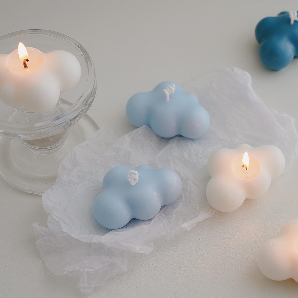 Gift for Wedding Guests Cloud Aromatherapy Candle Ins Room Creative Decoration Gift Cute DIY Handmade Candles Home Decoration
