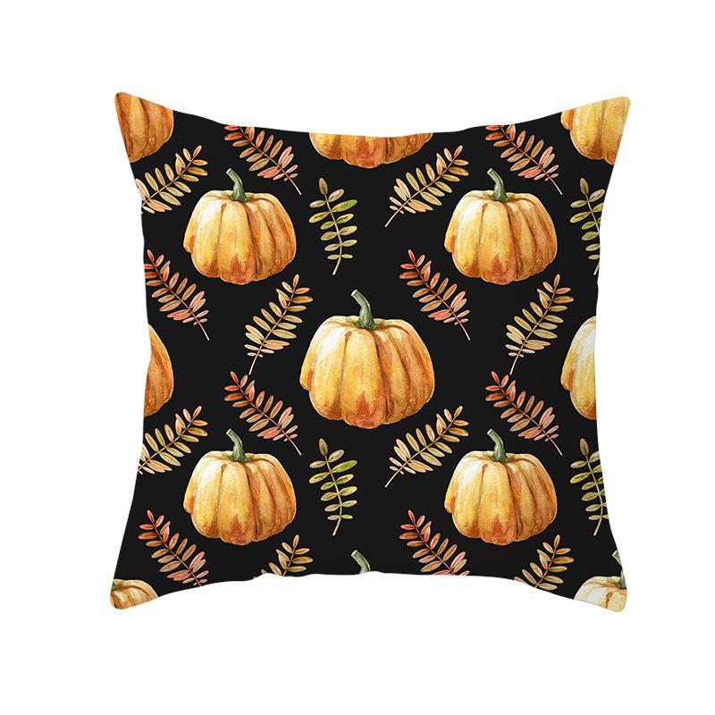 New Halloween Pumpkin Pillow Cover Home Peach Skin Home Decoration Supplies Cushion Waist Pillow Cover