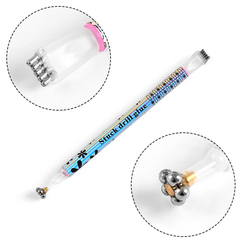 Mtssii Nail Art Flower Cat Eye Magnet Pen Strip Magical Stick DIY 3D Magnetic UV Gel Polish