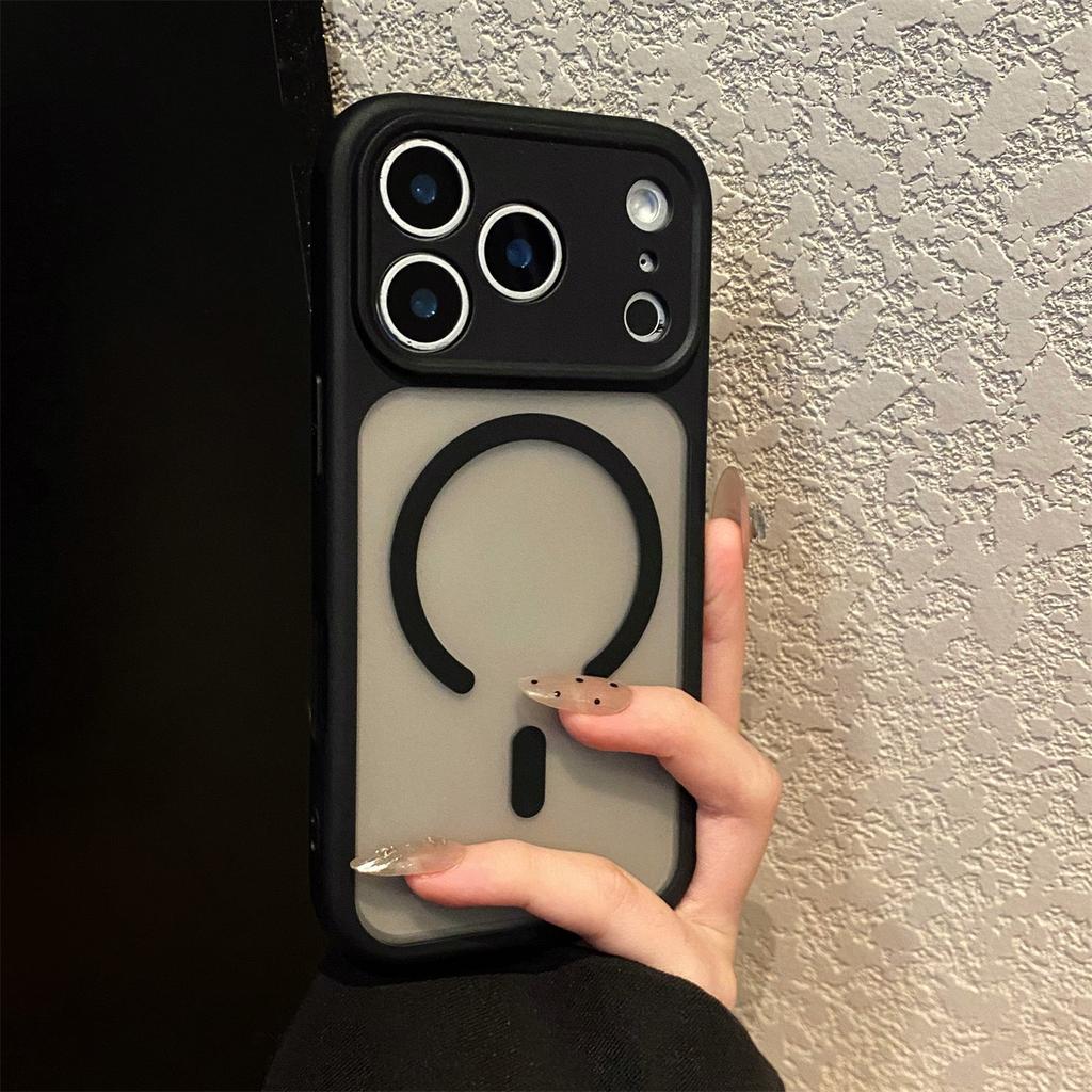 Matte Shockproof Bumper Case for For Iphone 17 Air 16 15 14 Plus 13 12 Pro Max For Magsafe Charge Magnet Clear Hard Cover