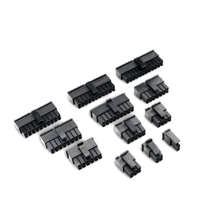 10 Satz Molex 3,0 mm Einsteck-Stecker Buchse Gehäuse Klemmen Verbinder 2*1/2/3/4/5/6/7/8/9/10/11/12P MX3,0 mm Doppelreihen-Verbinder