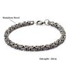 New Hiphop Stainless Steel Bracelet Men Handmade Luxury Zirconia Tennis Chain Link Braclet Father Day Gift Accessories Hombre
