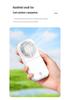 Dual-Use Portable Folding Neck Fan: Handheld, Desktop, Low Noise, Strong Wind, Outdoor-Friendly.