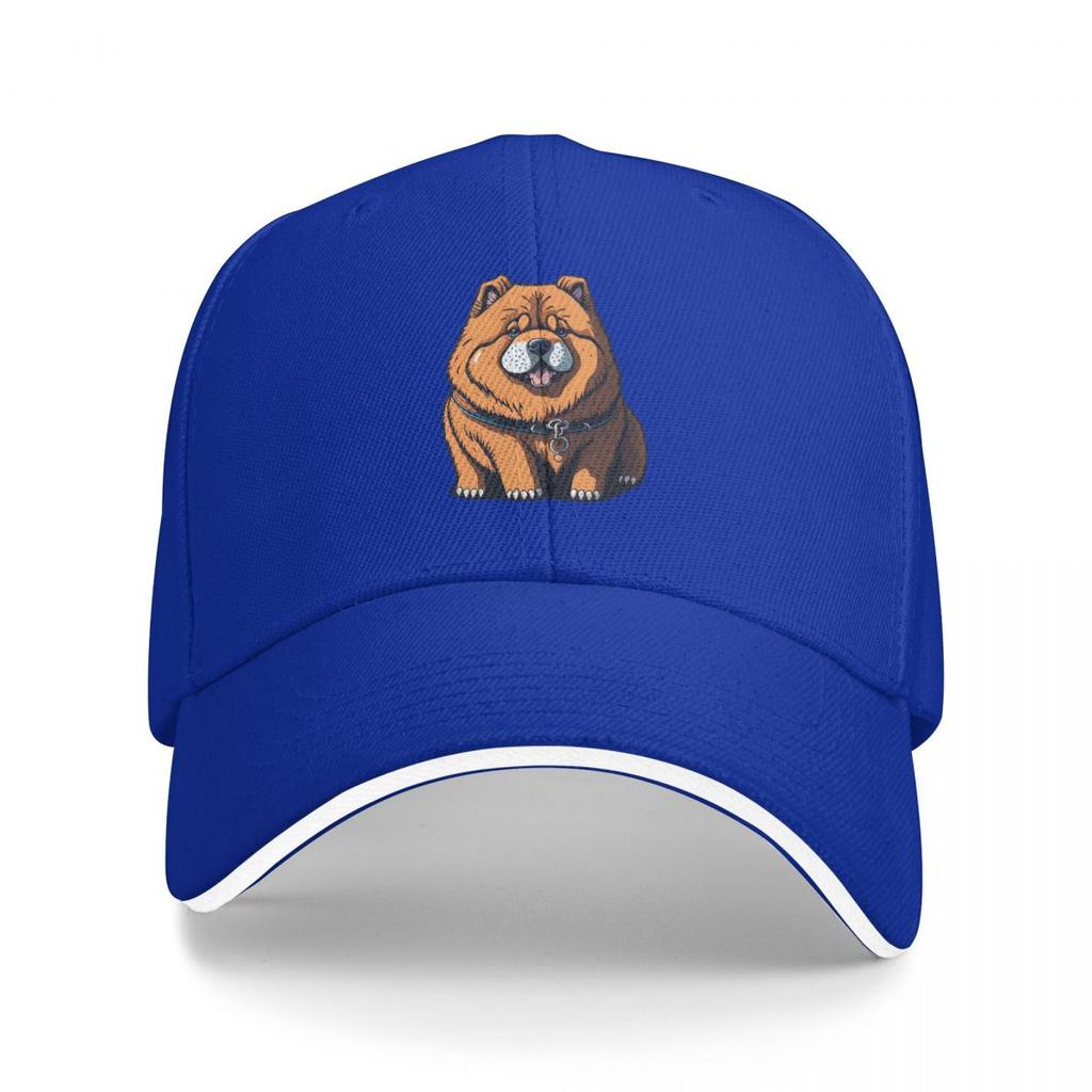 Chow Chow Adorable Brown Puppy Baseball Caps Snapback Baseball Hats Breathable Casual Casquette Outdoor Unisex