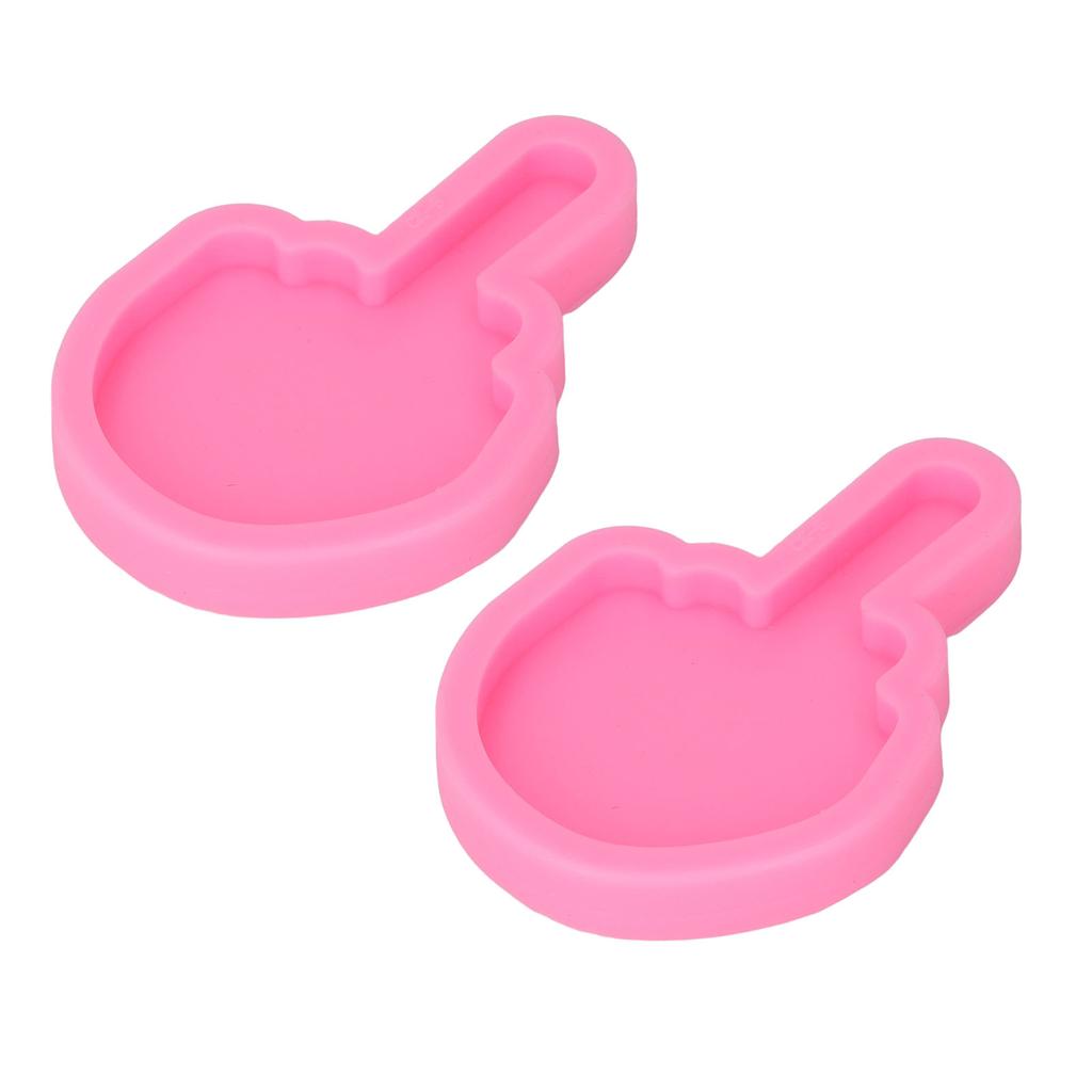 2 Pcs Fondant Molds Easy Cleaning DIY Making Food Grade Silicone Soft Elastic Chocolate Molds for