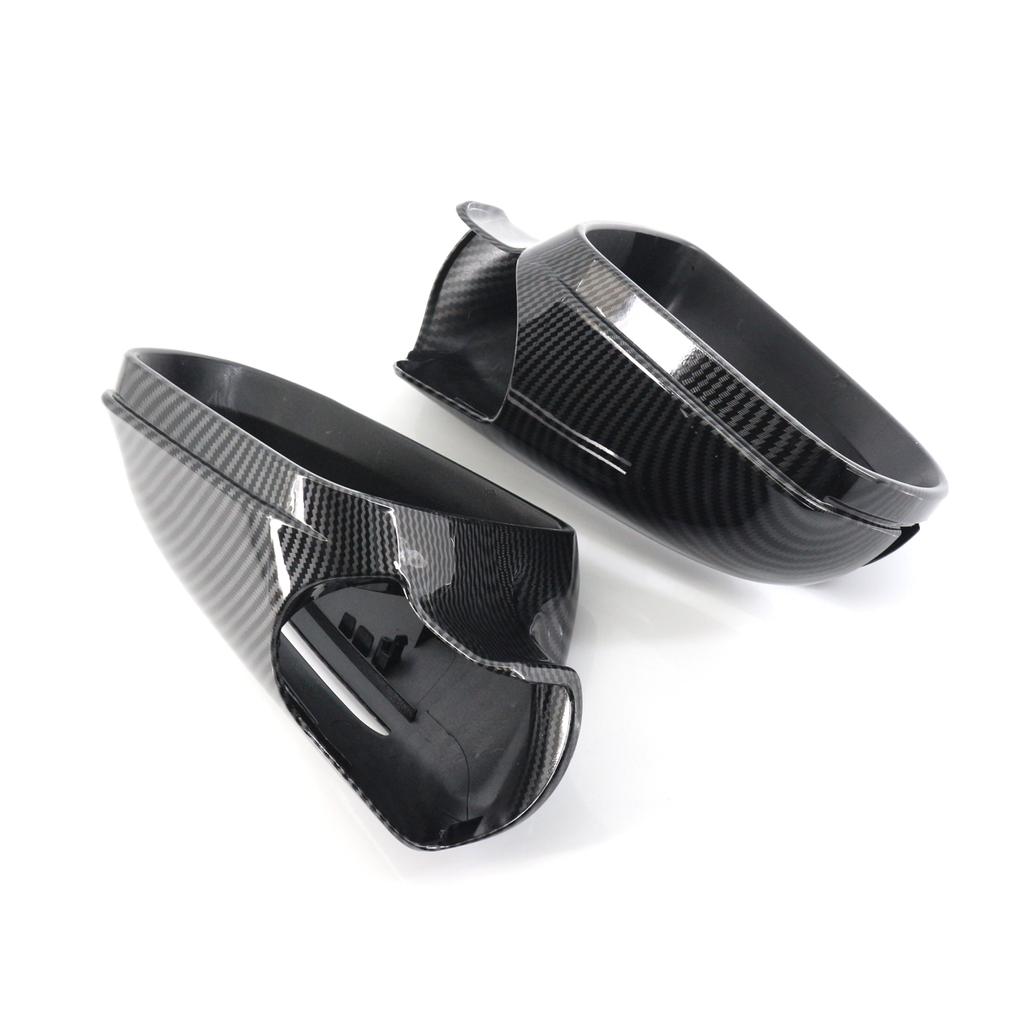 Left & Right Car Rear View Mirror Cover Caps For Mercedes-Benz W207 W219 R230 R171 E-Coupe CLS SL SLK Class ABS Carbon