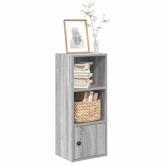 VidaXL Bibliothèque sonoma gris 31x24x77 cm bois d'ingénierie, étagère à livres, support de rangement, support à livres, 860333