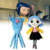 The Coraline Secret Door Plush Toy Cartoon Doll  Decoration Children Anime