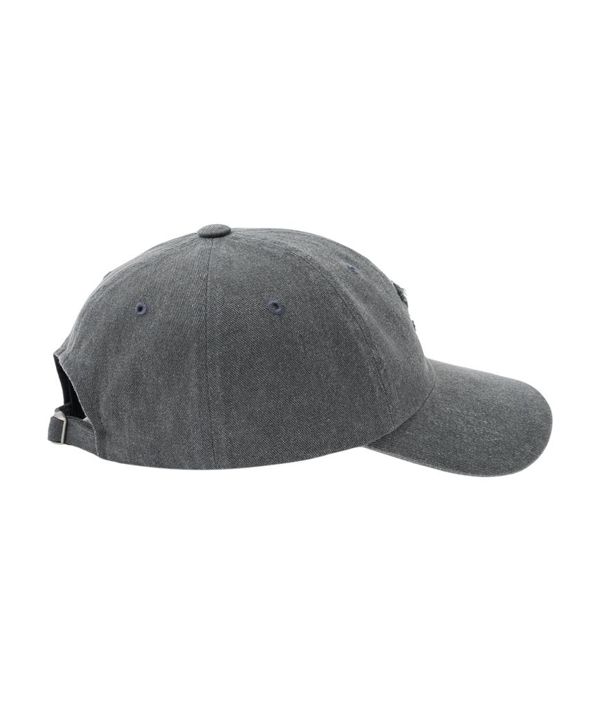 YALE Y Logo Pigment Washed Ball Cap_Charcoal