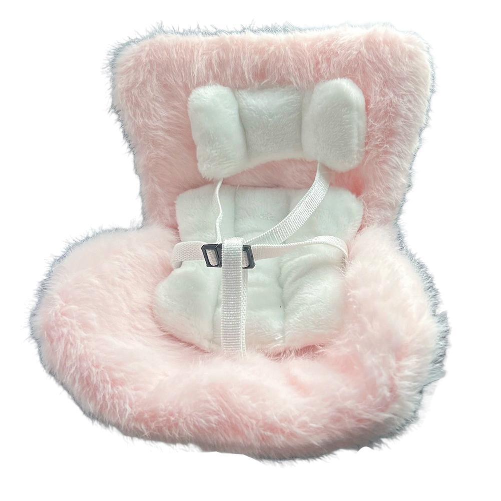 Car Seat Vent Clip For 17CM Dolls Cute Safety Carseat With Soft Cushion Car Safety Seat Ornament Cars Air Vent Decoration Chair