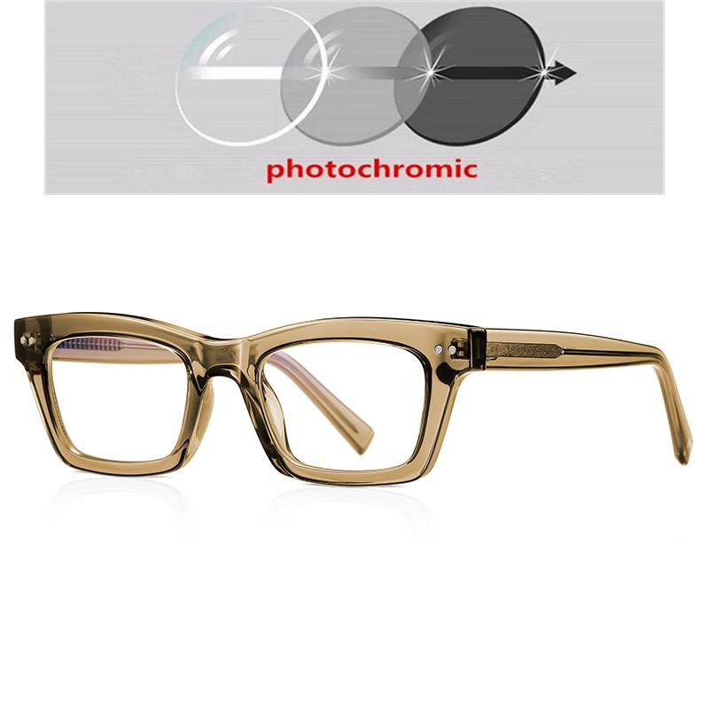 Thick Frame Square Myopia Glasses With Degree Women Men Anti Blue Rays Student Prescription Spectacles 0 -0.5 -0.75 To -6.0