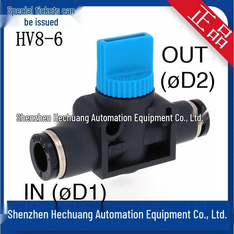 HV8-6 PISCO Japan Genuine Manual Residual Pressure Release Valve