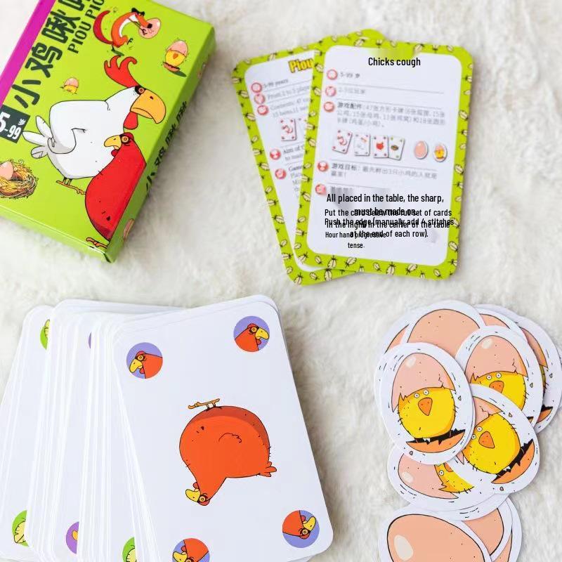 Little Chick Chirp Card Game: Adult-Friendly, Ages 5-8, Perfect for Children's Day and Casual Gatherings