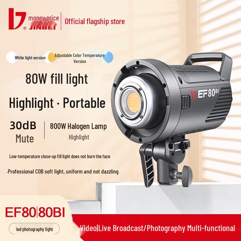 JINBEI EF80/80BI LED Photography Studio Fill Light