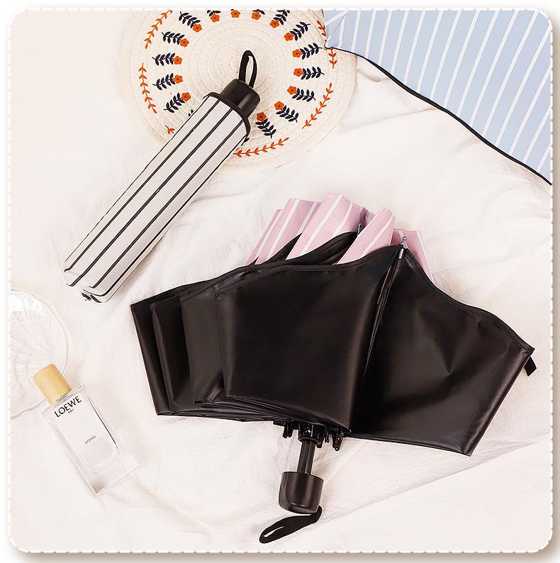 Compact Dual-Use Women's Parasol: Rain & Sun Protection, UV Shield, Korean Style, Fresh Folding Design, Elegant & Practical.