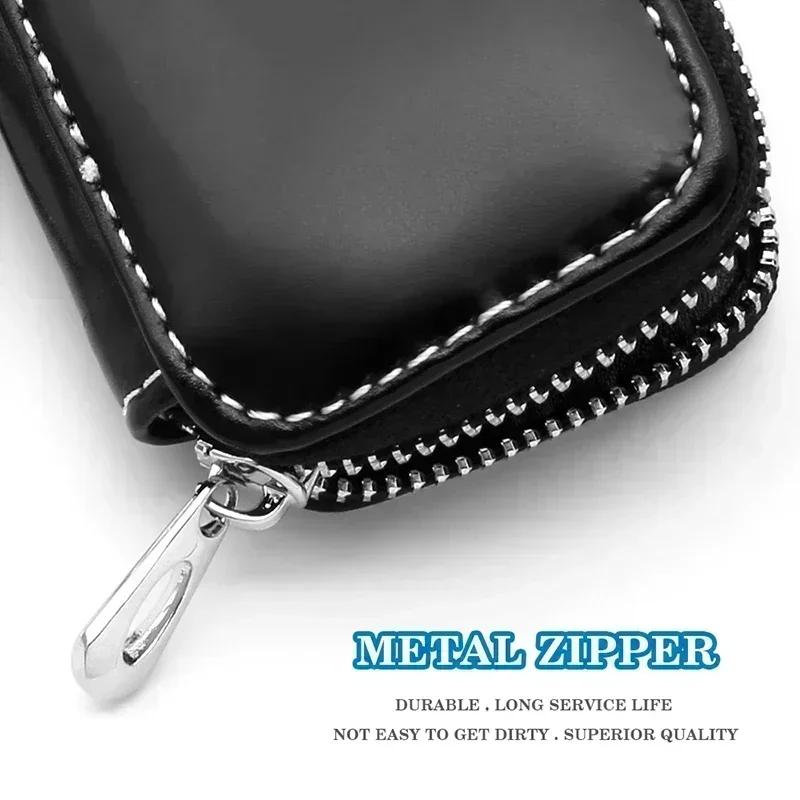 Leather Key Wallet Car Key Bag Fashion Key Holders for Alfa Romeo Logo Giulia Giulietta Spider GT Stelvio 147 156 155 159 166 zj3