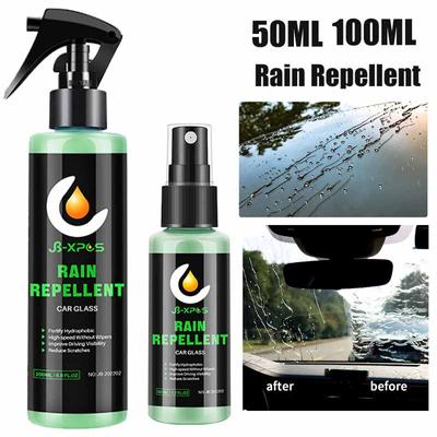 50ML/100ML Waterafstotende Spray voor Autoruiten, Keramische Coating, Nano Hydrofobe Vloeibare Beschermlaag voor Voorruiten