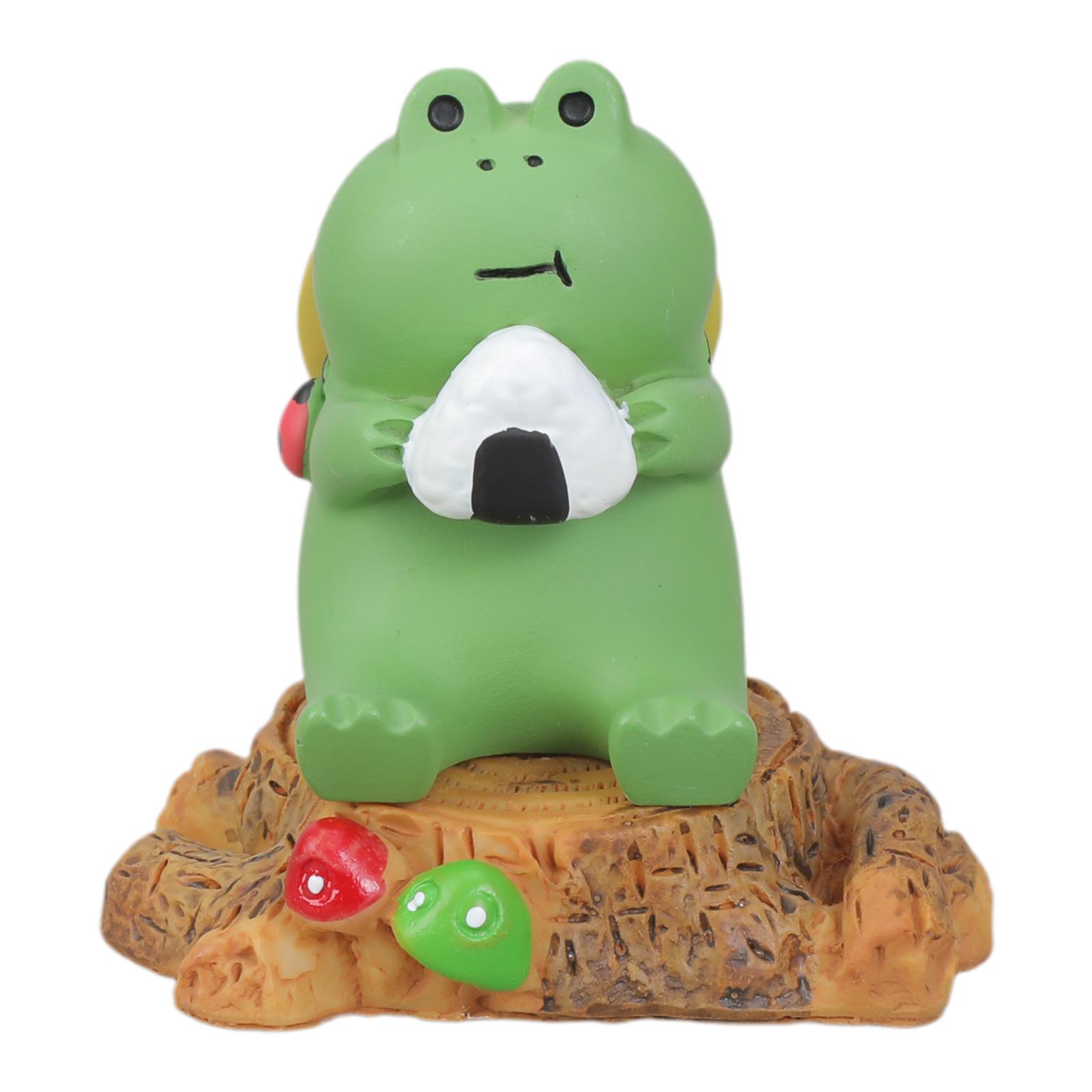 

Очаровательная скульптура лягушки Миниатюрная фигурка для домашнего офиса Декор Идеально подходит для полки с растениями, стола, украшения спальни B