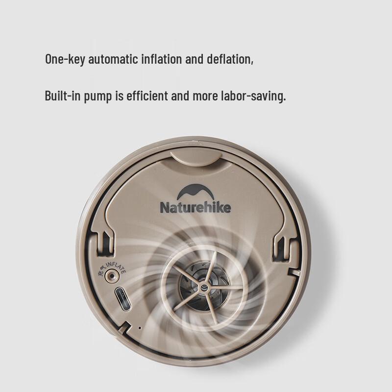 Naturehike PVC Inflatable Air Mattress with Built-in Pump