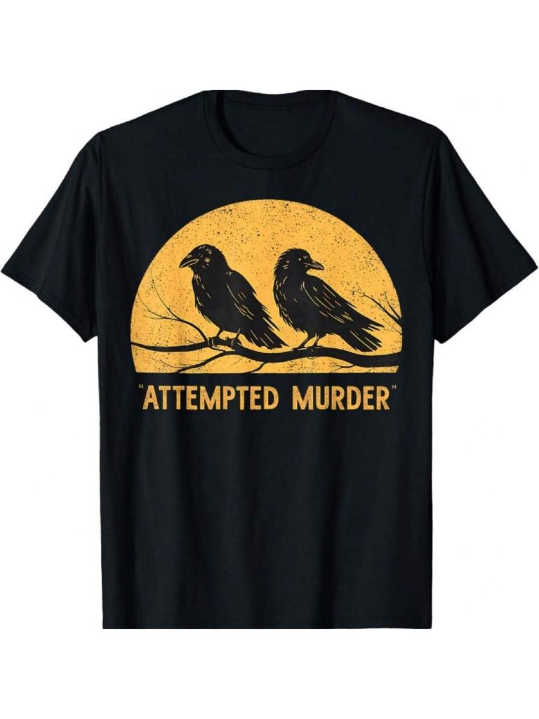 Attempted Funny Ironic Crow Lover T-Shirt