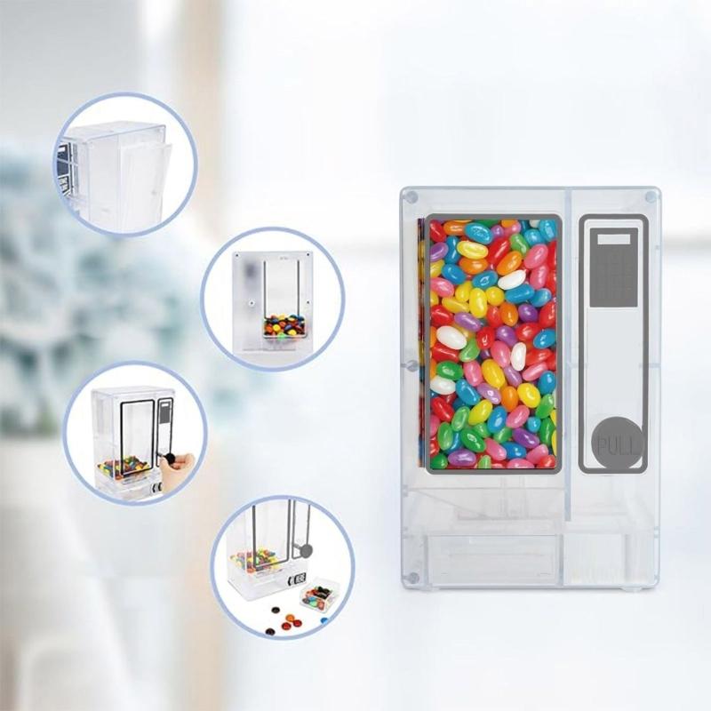 Plastic Candy Machine Toy Small Vending Machine For Children Treats Sweet Storage And Kids Room Decoration Shelf Display