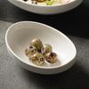 Plate Oval Vegetable Plate Yuanbao Deep Plate High Value Boat Soup Plate Restaurant Specialty Plate Hotel Ceramic Tableware