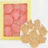 8pcs Christmas Series Cookie Mold Set Cartoon Cookie Cutter Pressable Biscuit Mold Confectionery Stamp Baking Pastry Cookie Tool