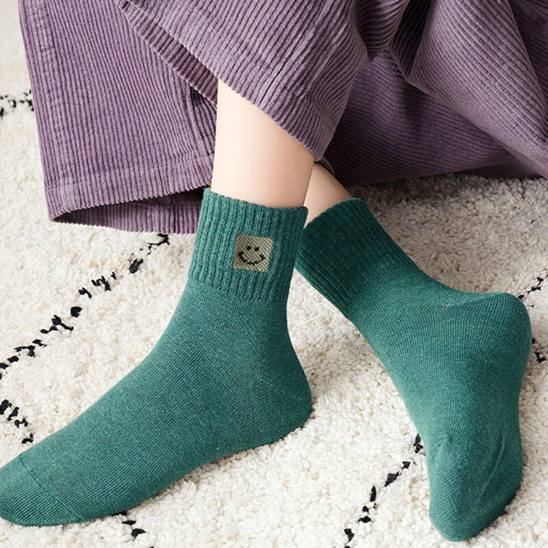 Winter women's fleece-lined socks that keep your feet warm and cozy