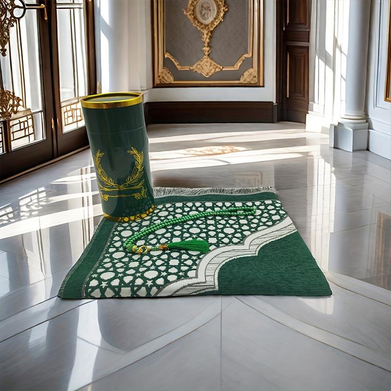3PC Soft Islamic Prayer Mat Islamic Gifts for Muslim Prayer Beads Muslim Cylinder Gift Box Gifts Multiple Options Available