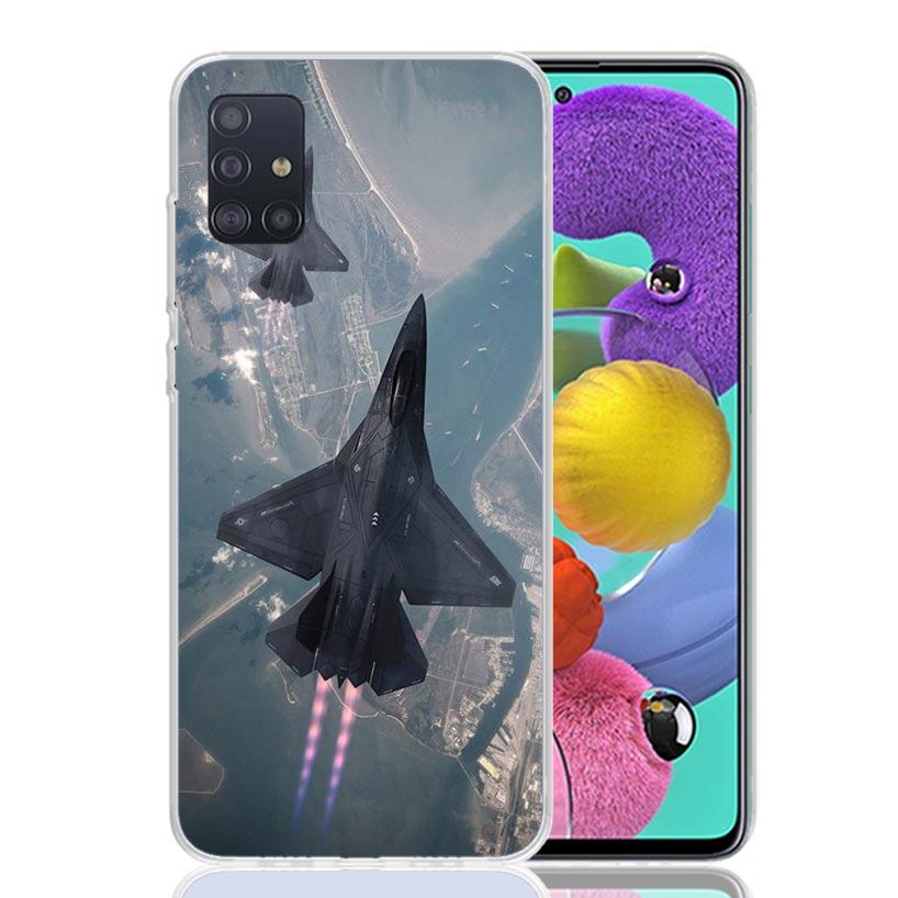 Military Aircraft Warship Fighter Phone Case for Samsung Galaxy A52 A51 A50S A12 A22 A32 A72 A10S A30S A31 A71 Note 20 Ultra 10