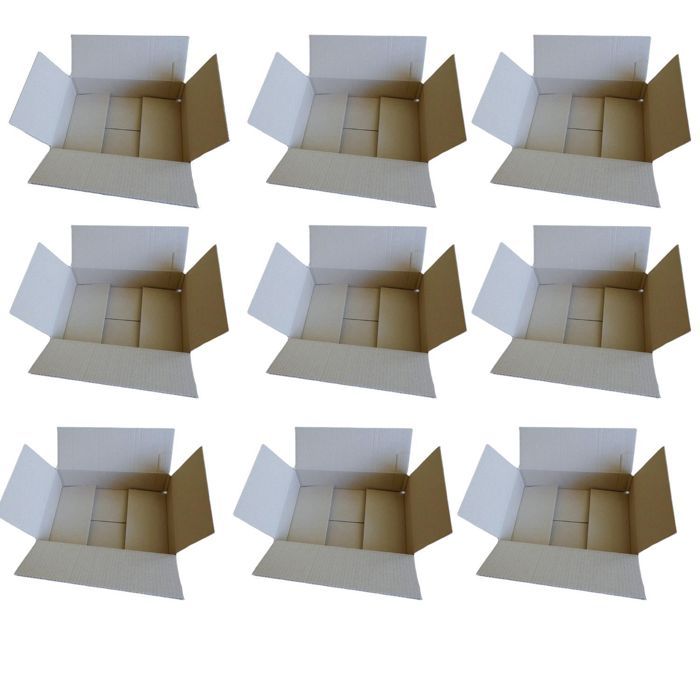 10 Packaging Boxes 31 X 21 X 7.5 Cm