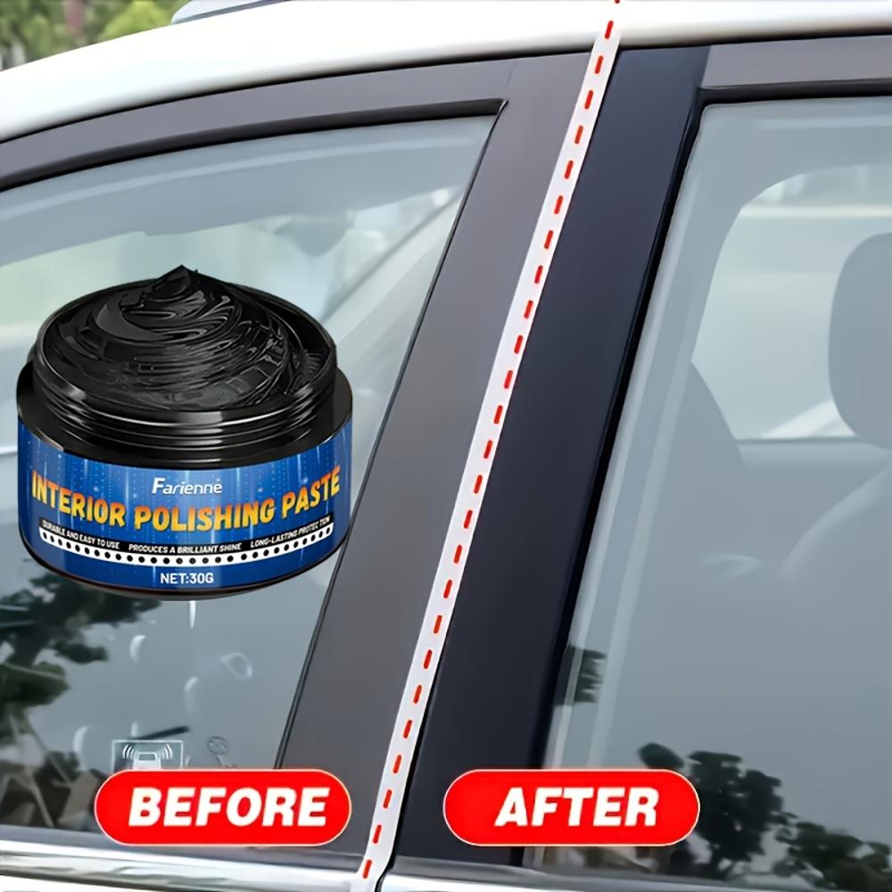 FARIENNE Universal Car Interior Restoration Wax - Leather Seat Care & Plastic Polish Cream, Protective Film Formation, Long-Last
