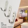 Home useful Hook Creative High quality Hot Rustproof Single hook Solid Stainless Steel Wall mounted 10PCS Coat