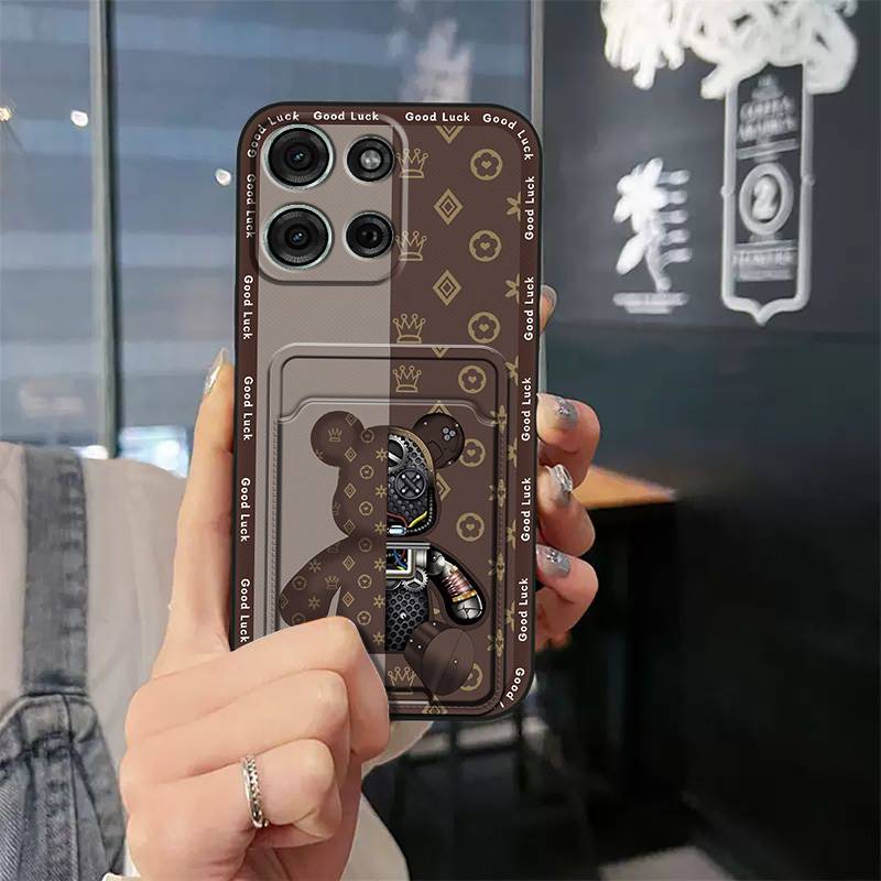 Protective Durable Phone Case For MOTO G75 5G Graffiti Shockproof TPU Cute Full Wrap Card Sleeve Anti-knock Soft Case