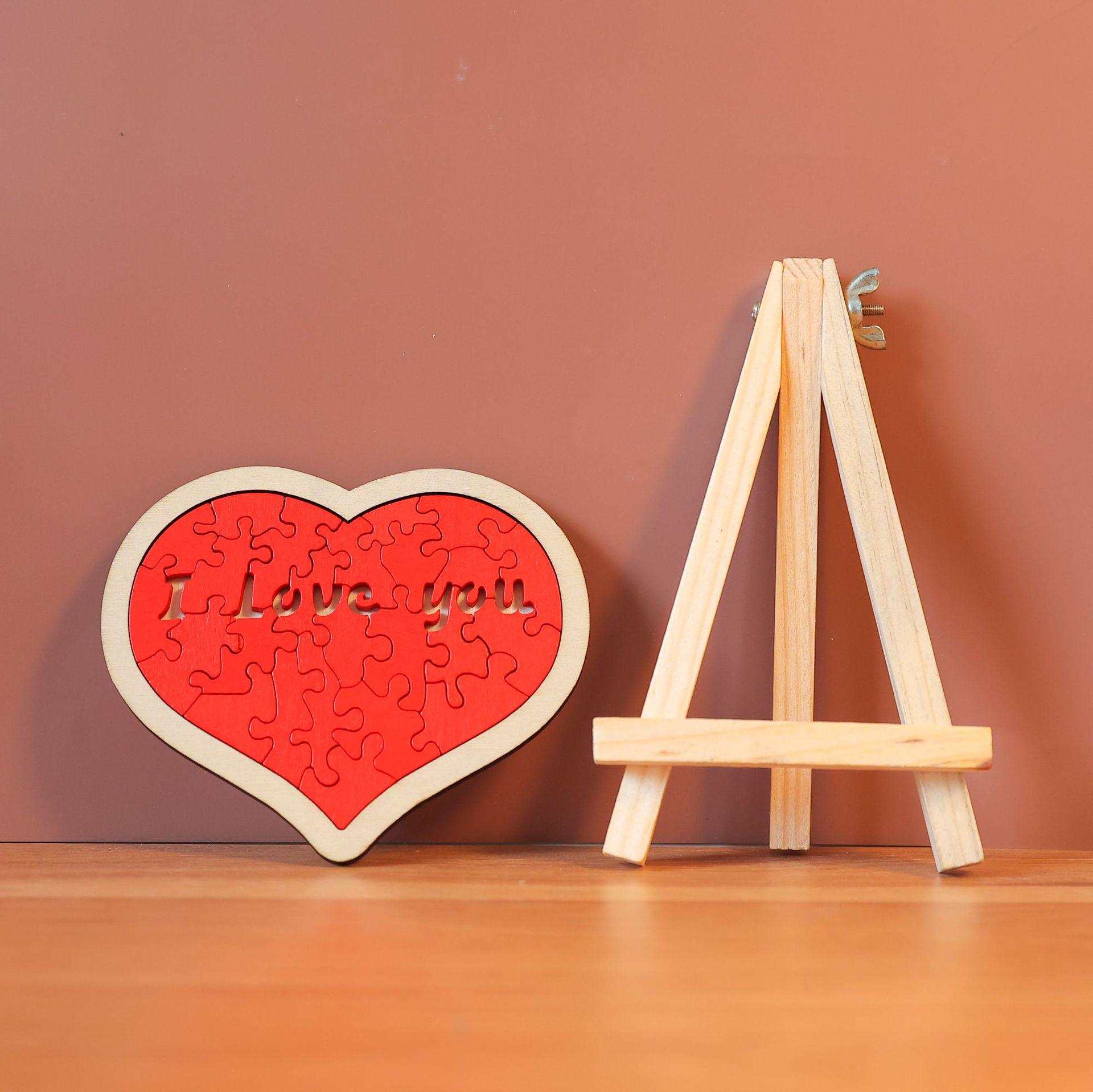 

Деревянный пазл «Любовь», развивающая игрушка, подарок ручной работы для студентов колледжа, мальчиков, девочек, на День святого Валентина или день рождения.