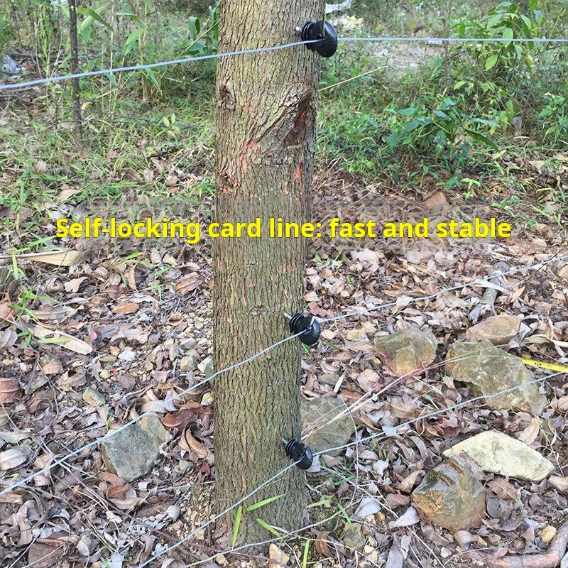 200m Roll Electric Fence Rope with Steel Poly Rope for Horse Animal Fencing,Ultra Low Resistance Wire with Insulator Suit Tool