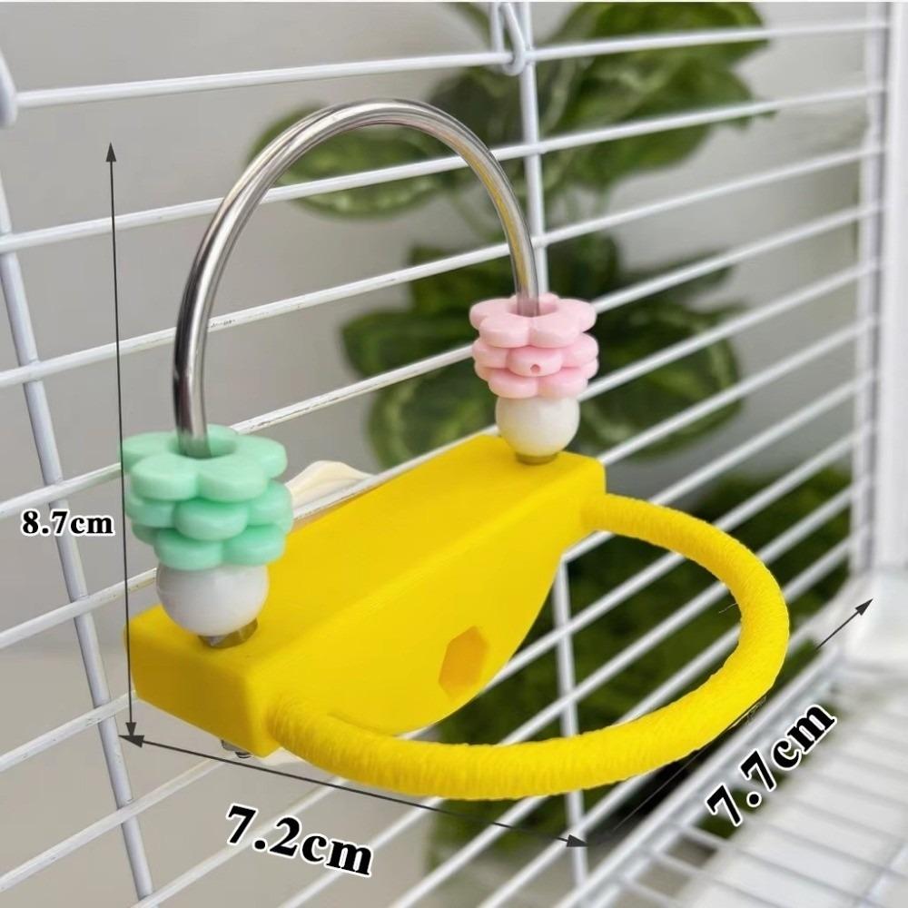 Interactive Parrot Relieve Boredom Plastic Treat Dispenser Bird Cage Non-slip Design Parrots Gnaw