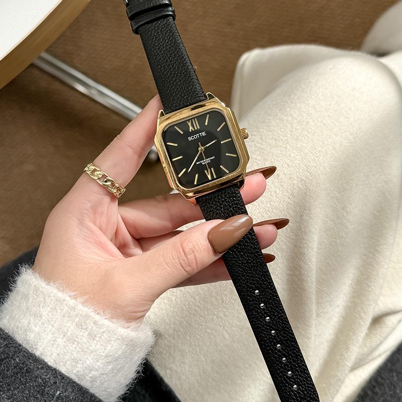 Large Dial Women'S Watch Personality Domineering Square Belt Women'S Watch Quartz Watch Women
