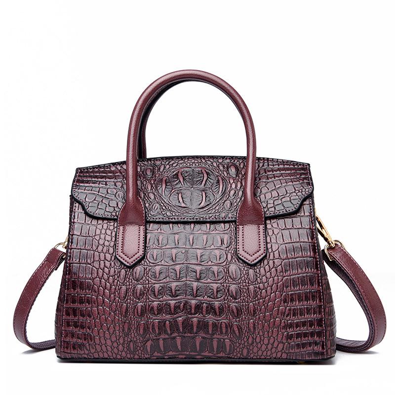 2025 Trendy Retro Crocodile Pattern Women's Crossbody Handbag