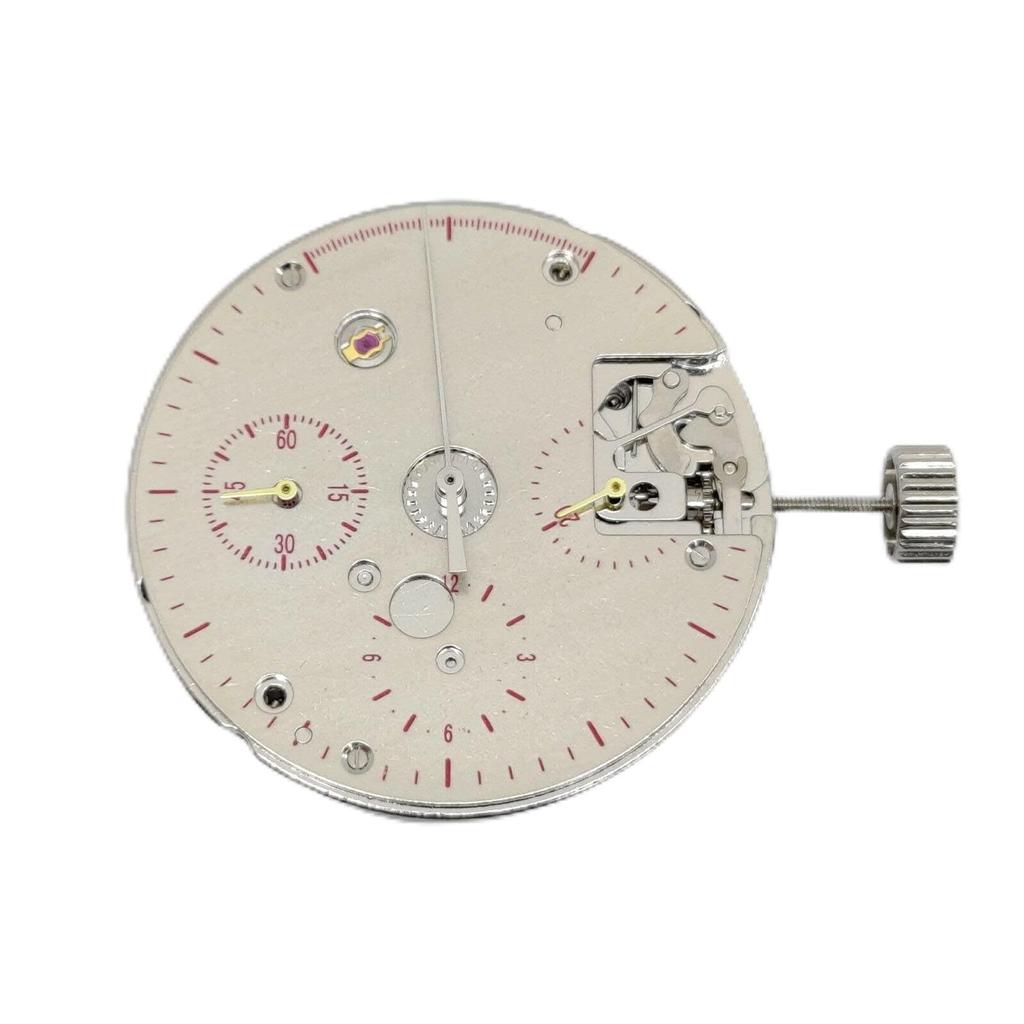 Cronógrafo Mecánico de Dos Registros y Movimiento de Reloj para Seagull ST1901 TY2901