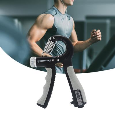 Hand Gripper R - Shape Adjustable Countable Hand Grip Strength Exercise Fitness Clip
