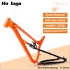 2024 XC Full Suspension MTB Bike Frame 26 27.5 16inch 27.5er Aluminum Alloy Downhill Enduro Mountain Bike Shock Absorber