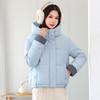 Women's Short Winter Jacket Warm Hooded Loose Cotton-Padded