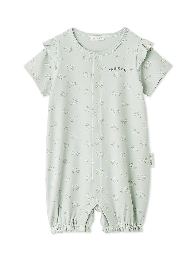 Organic Cotton Ruffle Romper JBCO251906 Baby MNT 80 [Jamie Kay]