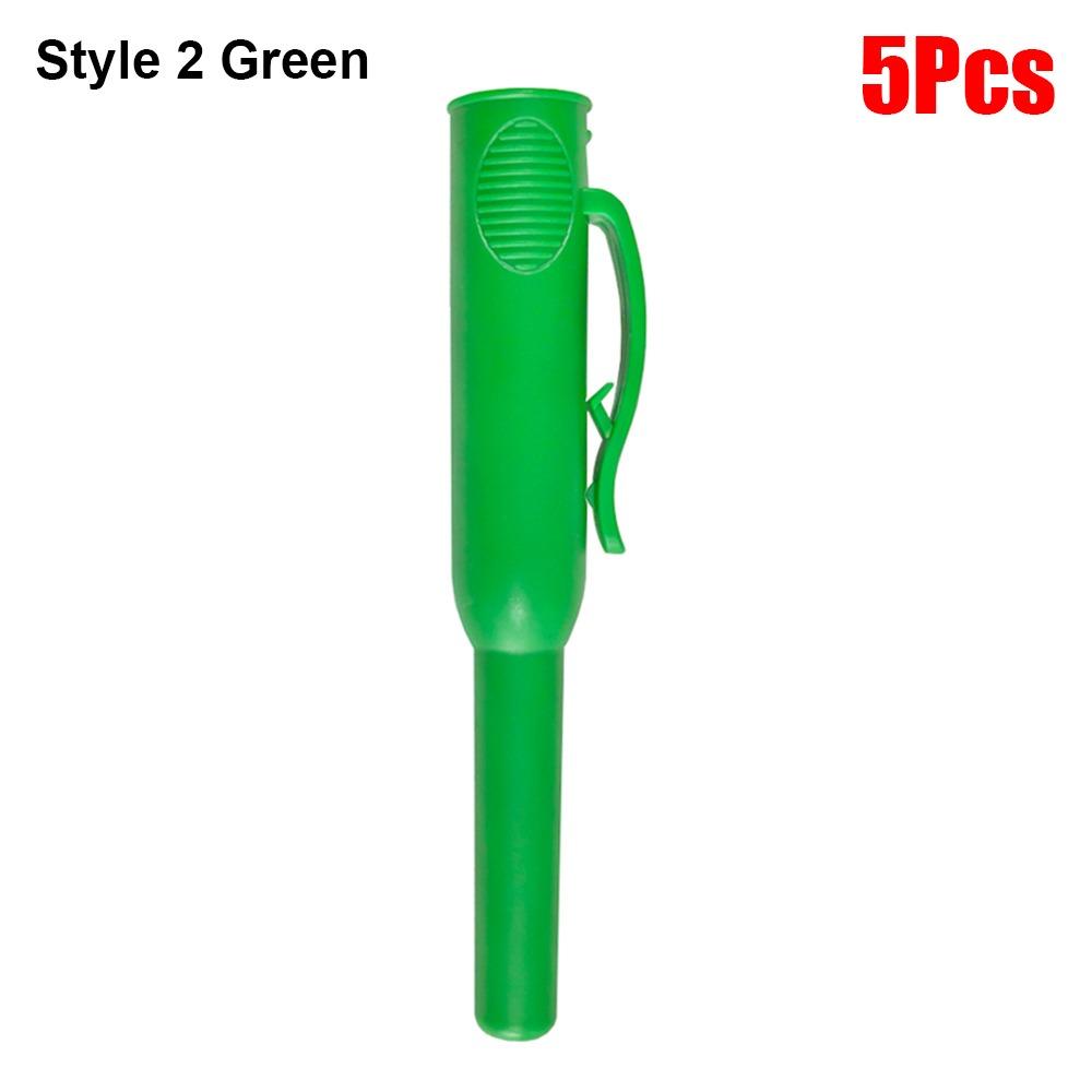 

5Pcs Plastics Mechanical Pencil Covers Non-slip Pencil Holder Carpentry Marking Scribe Tool Style 2 Green