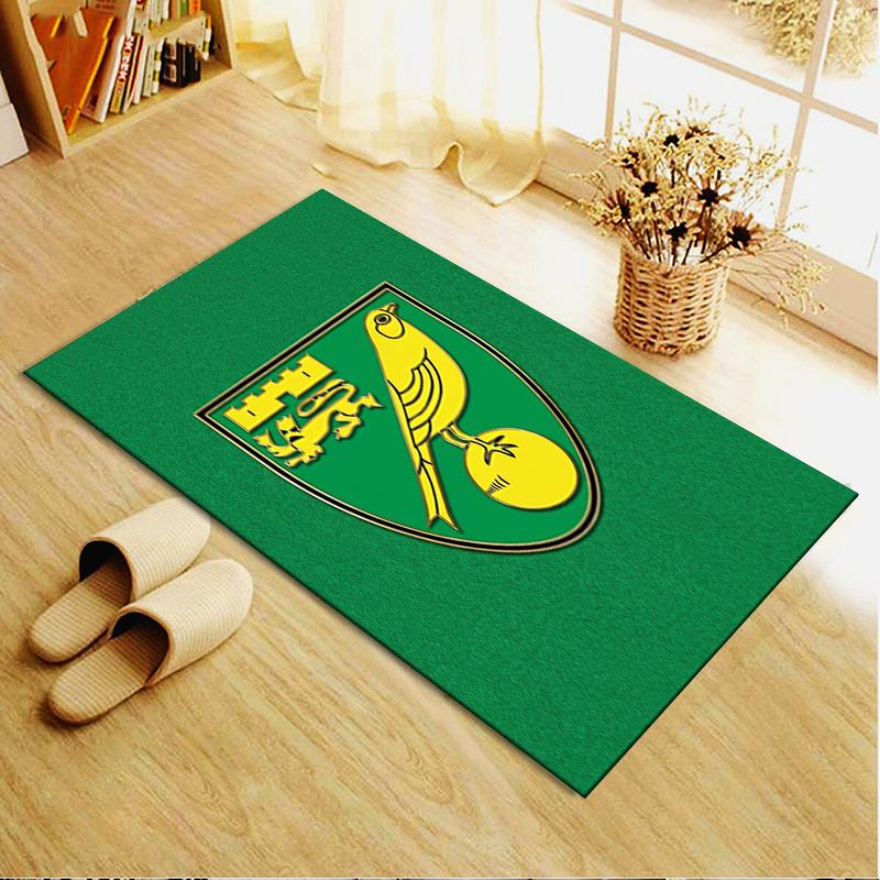 Norwich City FC Carpet Rug for Living Room Bedroom Home Sofa Decoration,Kids Play Non-slip Floor Mat