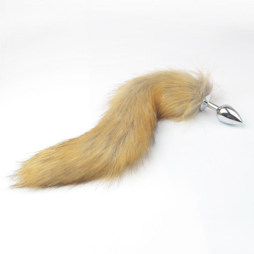 Anal Plug Tail Fox Sexy Toys Stainles Steel Butt Plug  Game Cosplay Anal Sex Toys for Woman Couples Anal Plug with Tail