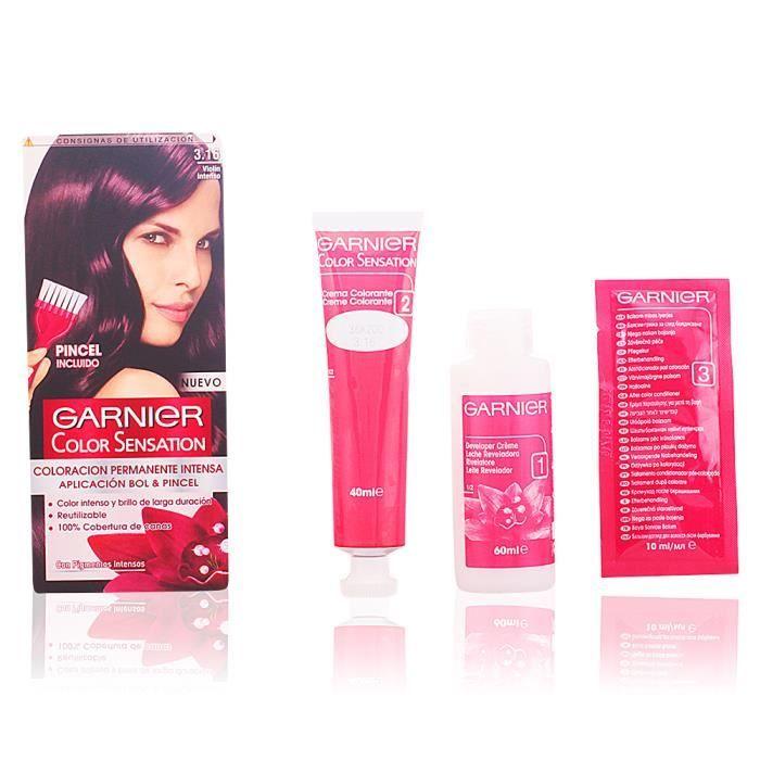 COLOR SENSATION 3,16 intense violon. La couleur permanente intense réutilisable fournit une couleur et brillance durable intenses gr