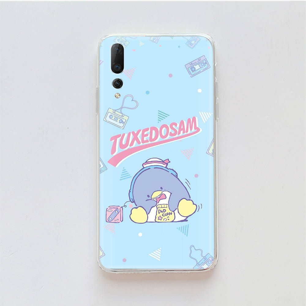 Transparent Case for Samsung A04 A14 A23 M33 M53 Realme 10 9 C35 C55 VIVO X80 Infinix Hot 30 Note 11 Tecno Spark 8P Pro L-11 Cute Tuxedosam